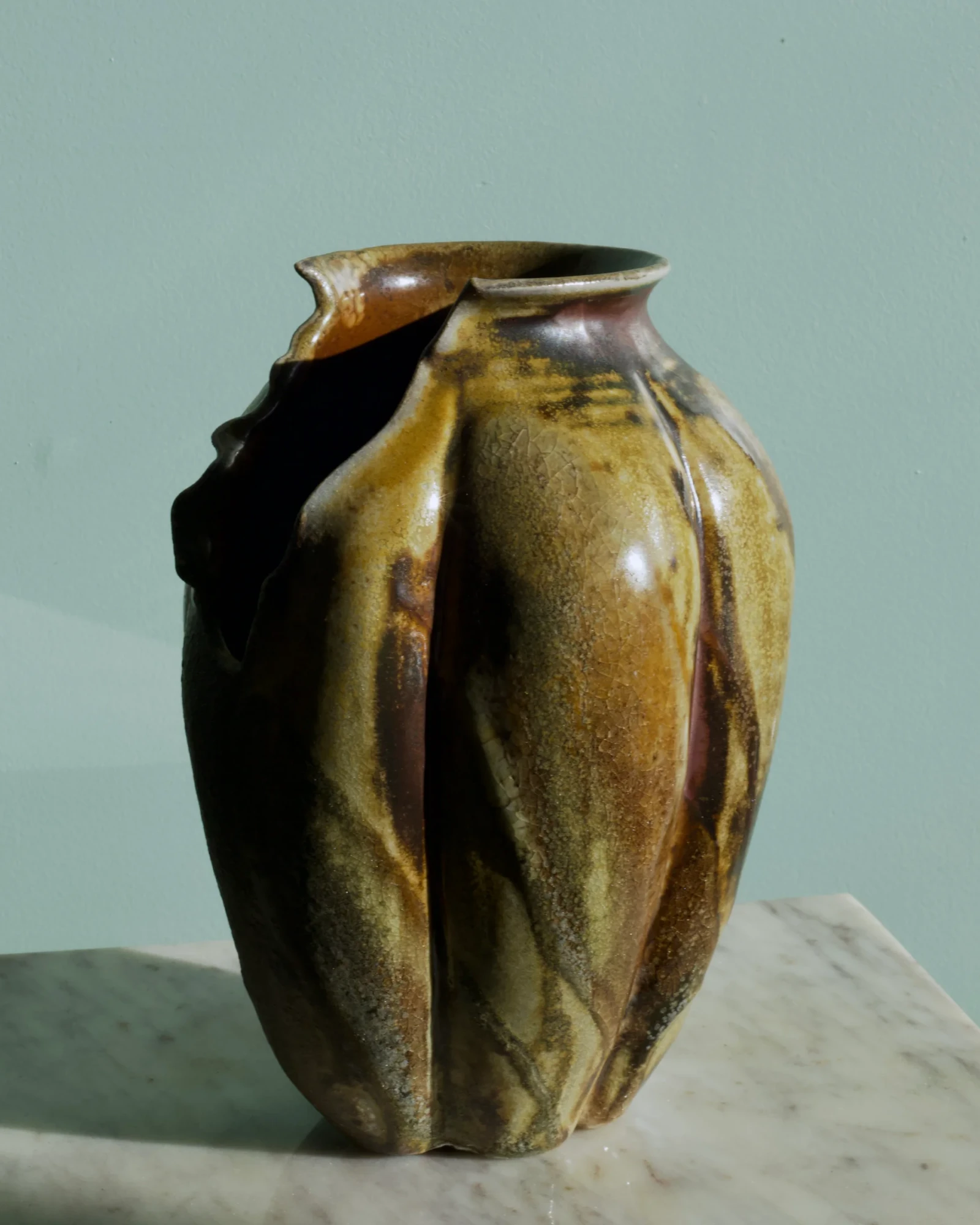 Vase - Ripped Wide by Stoneware by Susannah Wilson