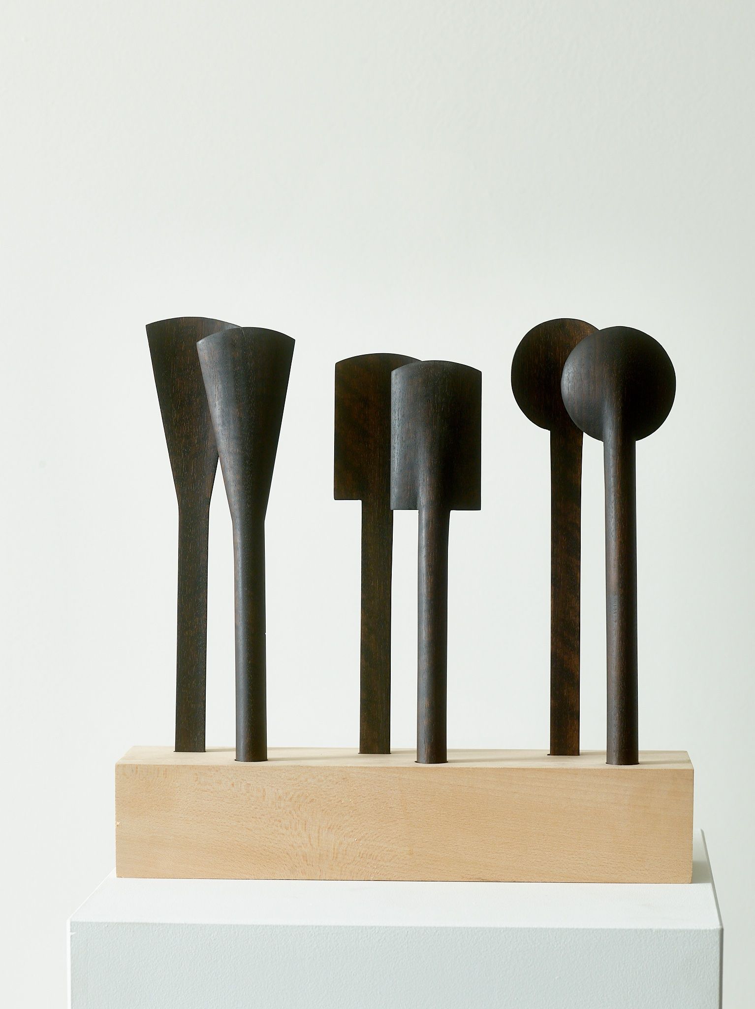 Pair of salad spoons by Aaron Getman-Pickering