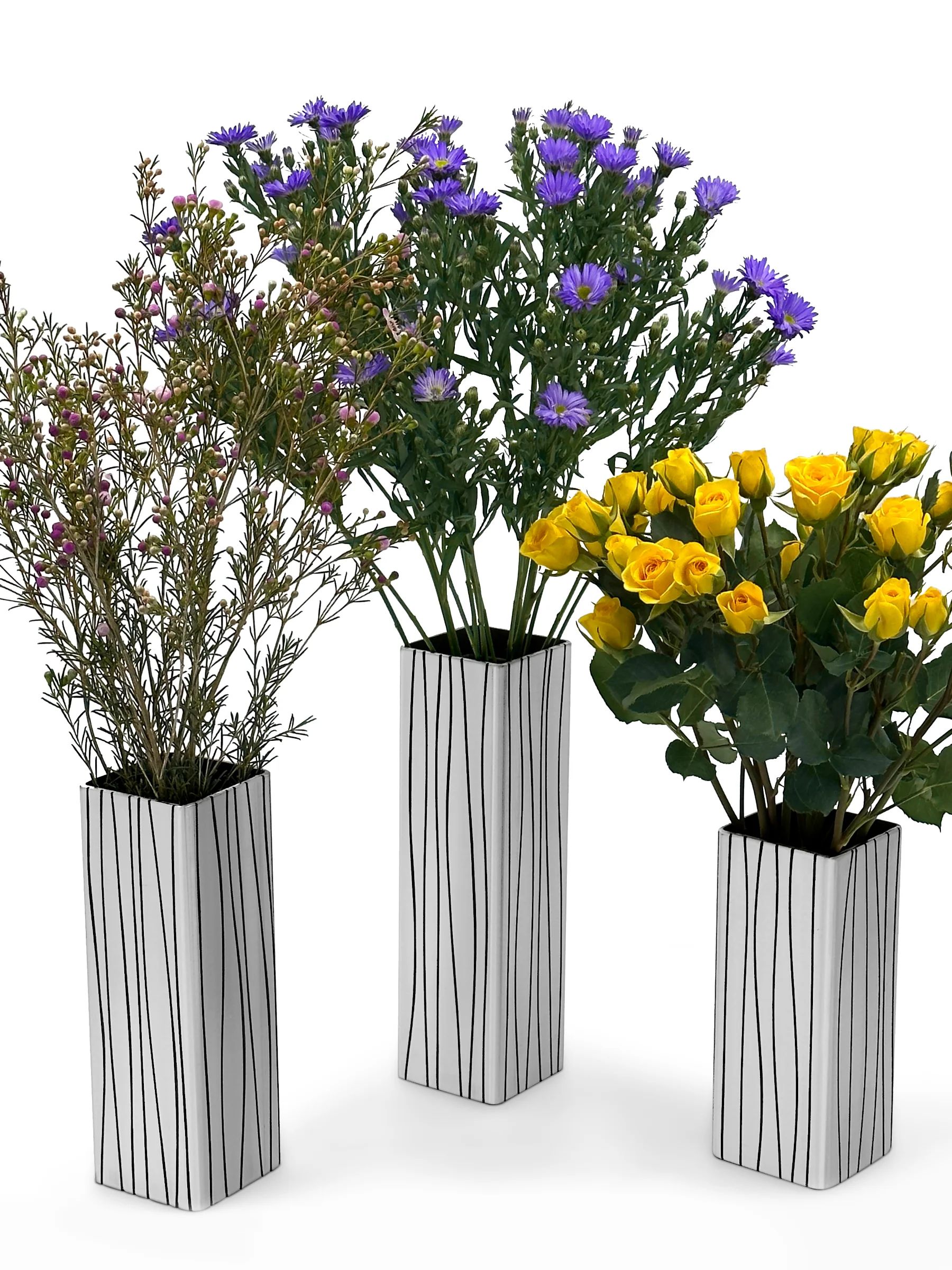 Etched Steel Flower Vases 5