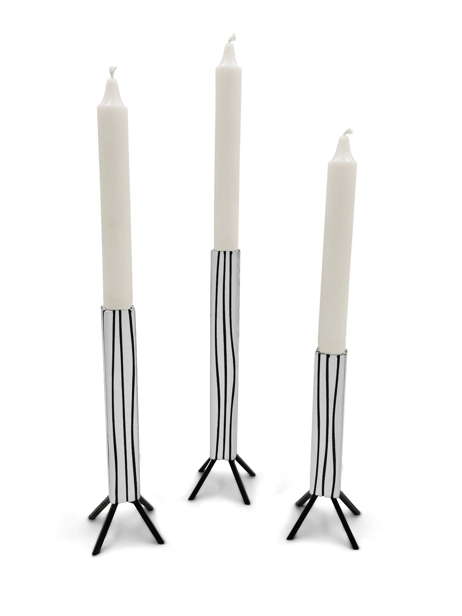 Square Rocket Taper Candle Holders  5
