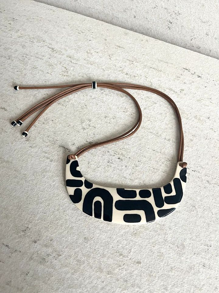 Runa Gorget Ceramic Statement Necklace 2