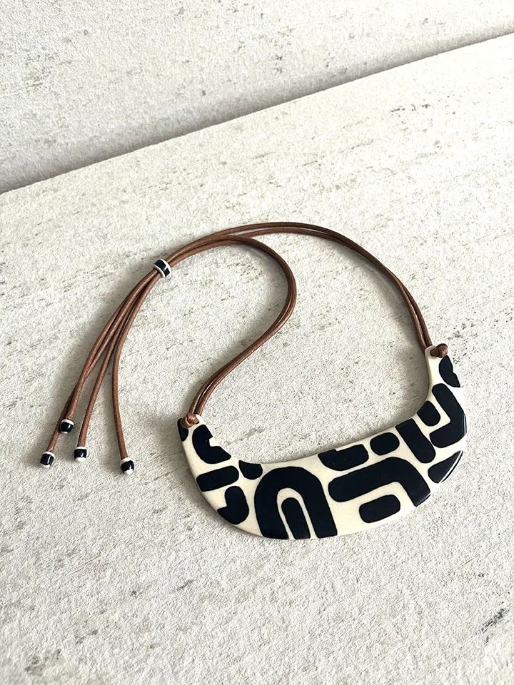 Runa Gorget Ceramic Statement Necklace 4