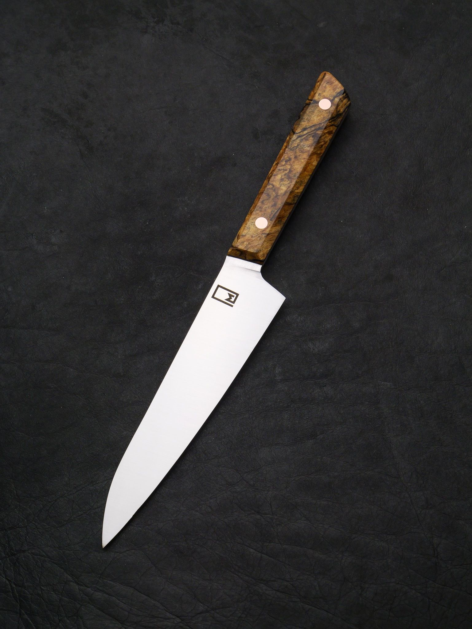 Honesuke – Stainless Steel & Spalted Maple  by Monolith Knives