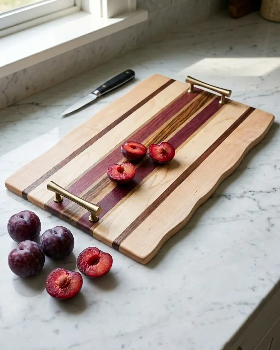 Cheese and Charcuterie Board (with handles) by Josh Shore / BoardsByShore