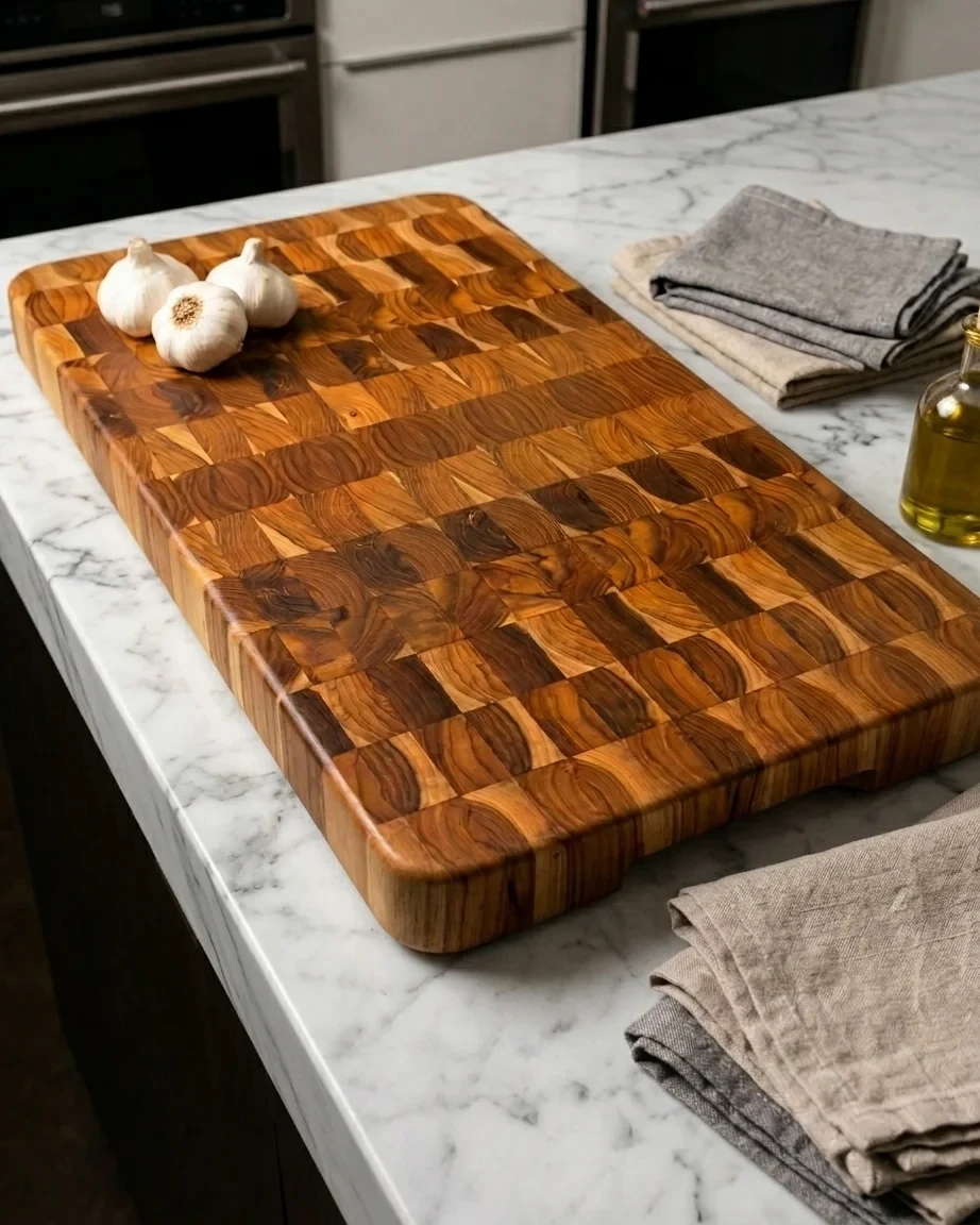XL Thick Teak End Grain Cutting Board by Josh Shore / BoardsByShore
