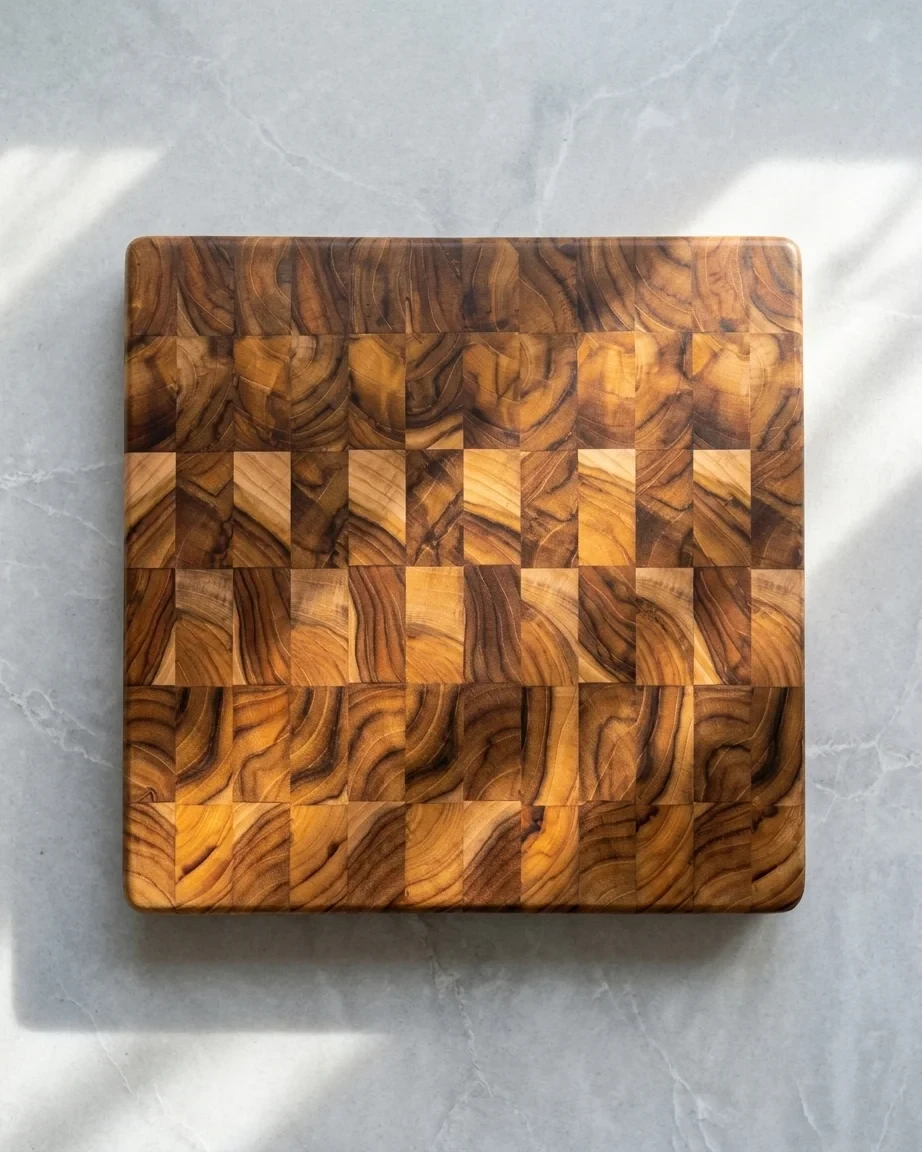 Thick Teak End Grain Cutting Board by Josh Shore / BoardsByShore
