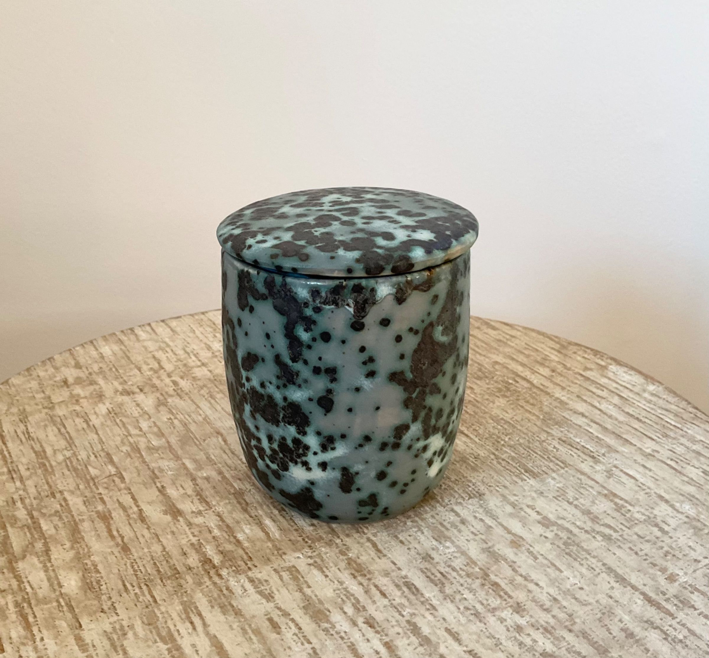 Green Speckled Jar 2