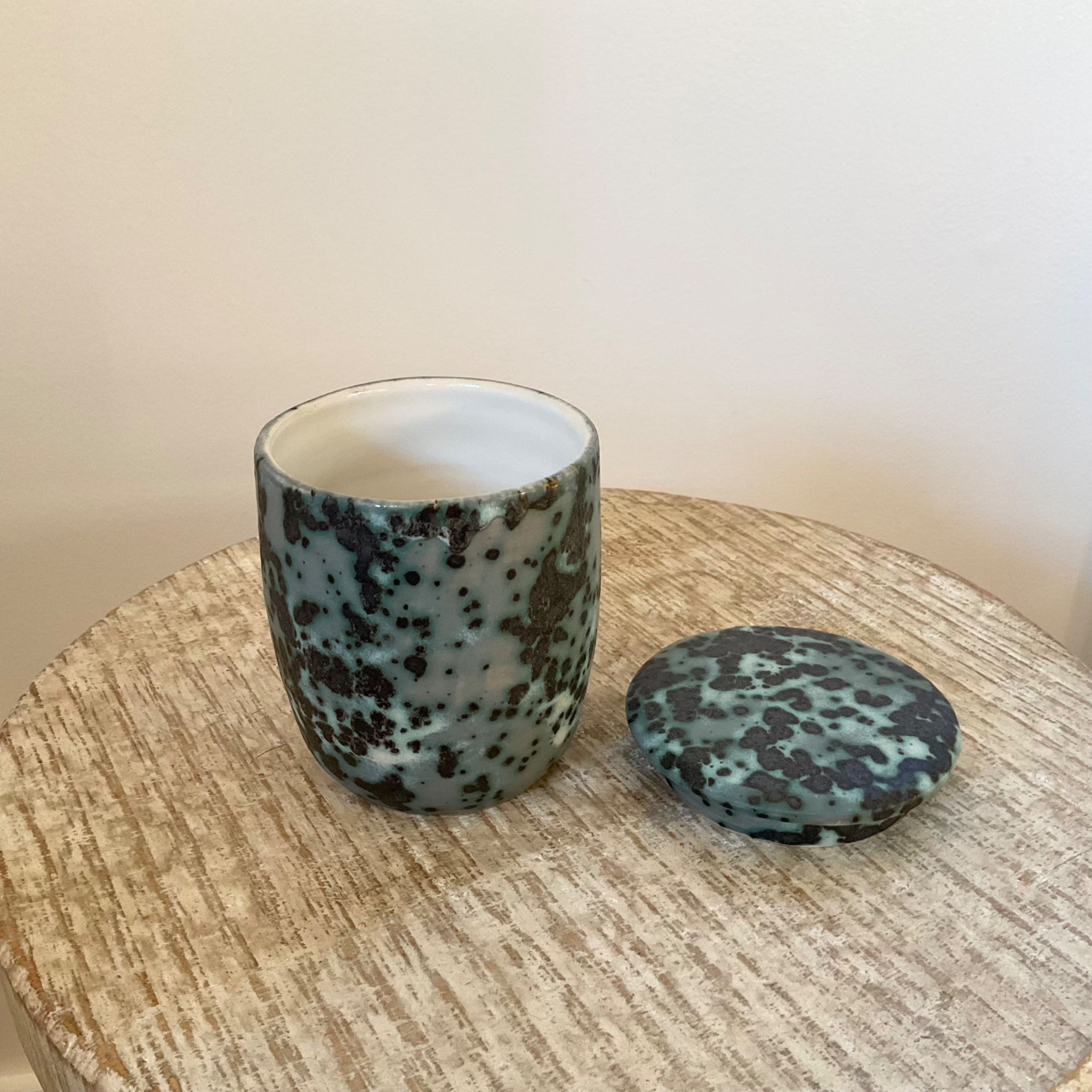 Green Speckled Jar 3