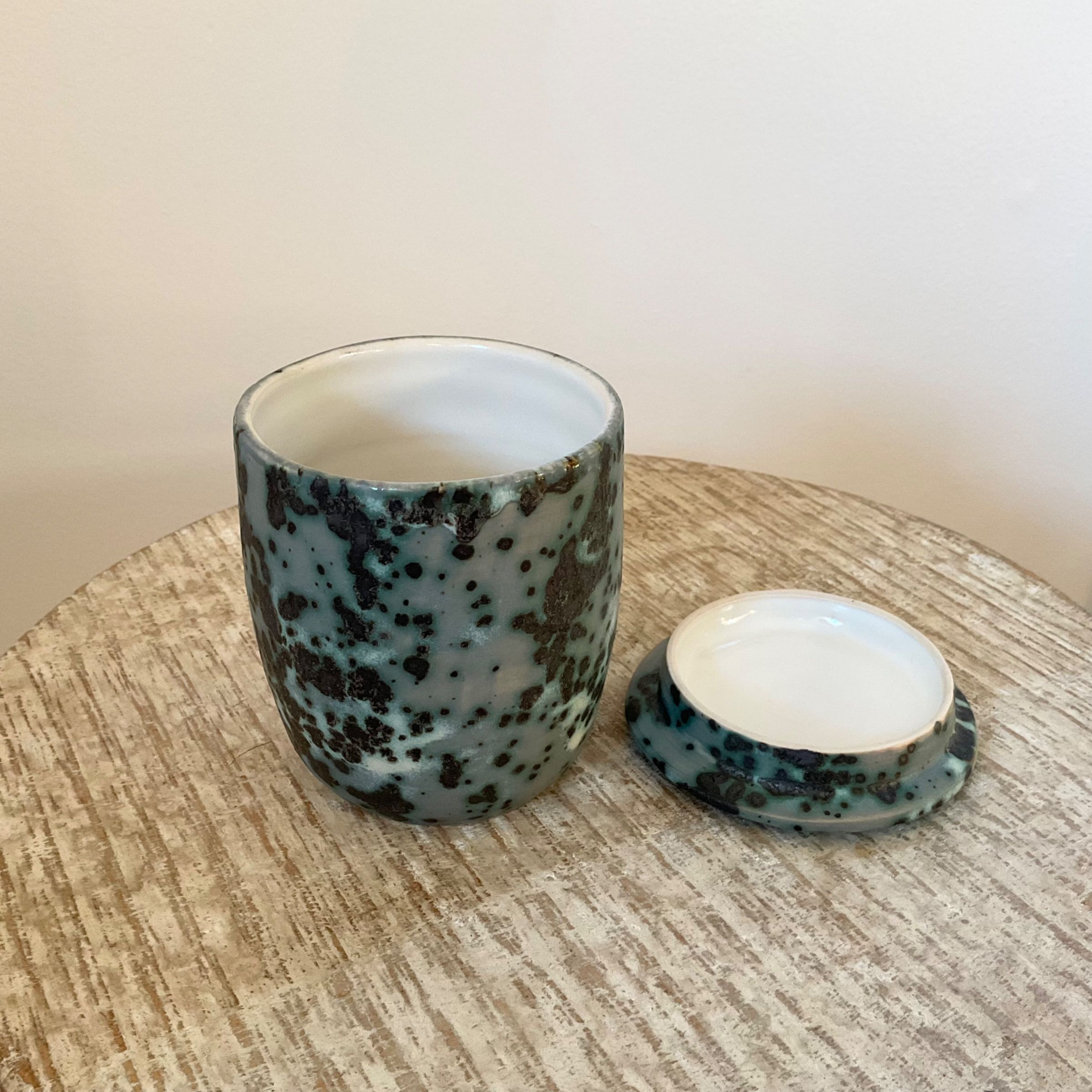 Green Speckled Jar 4