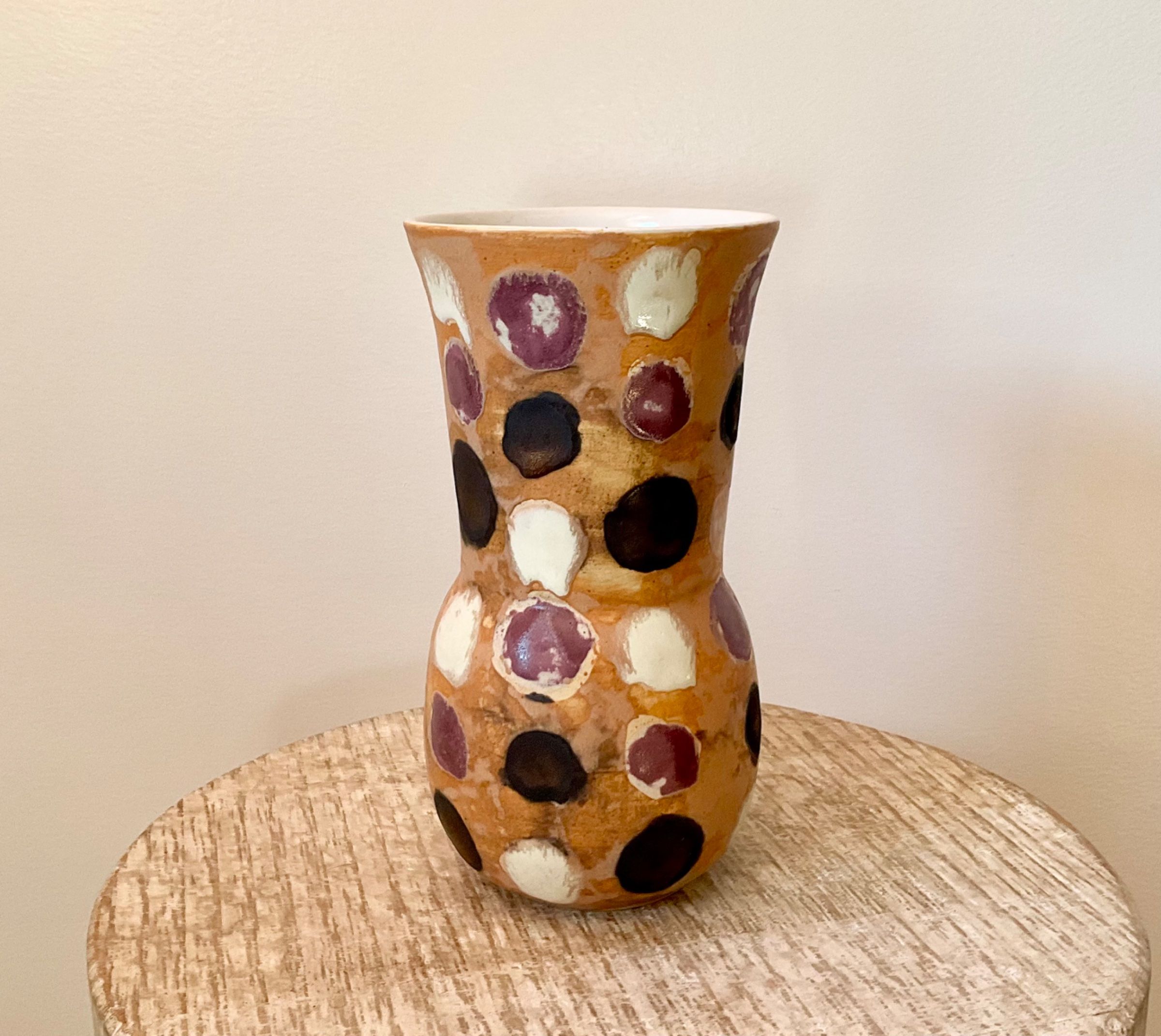 Dot flared vase