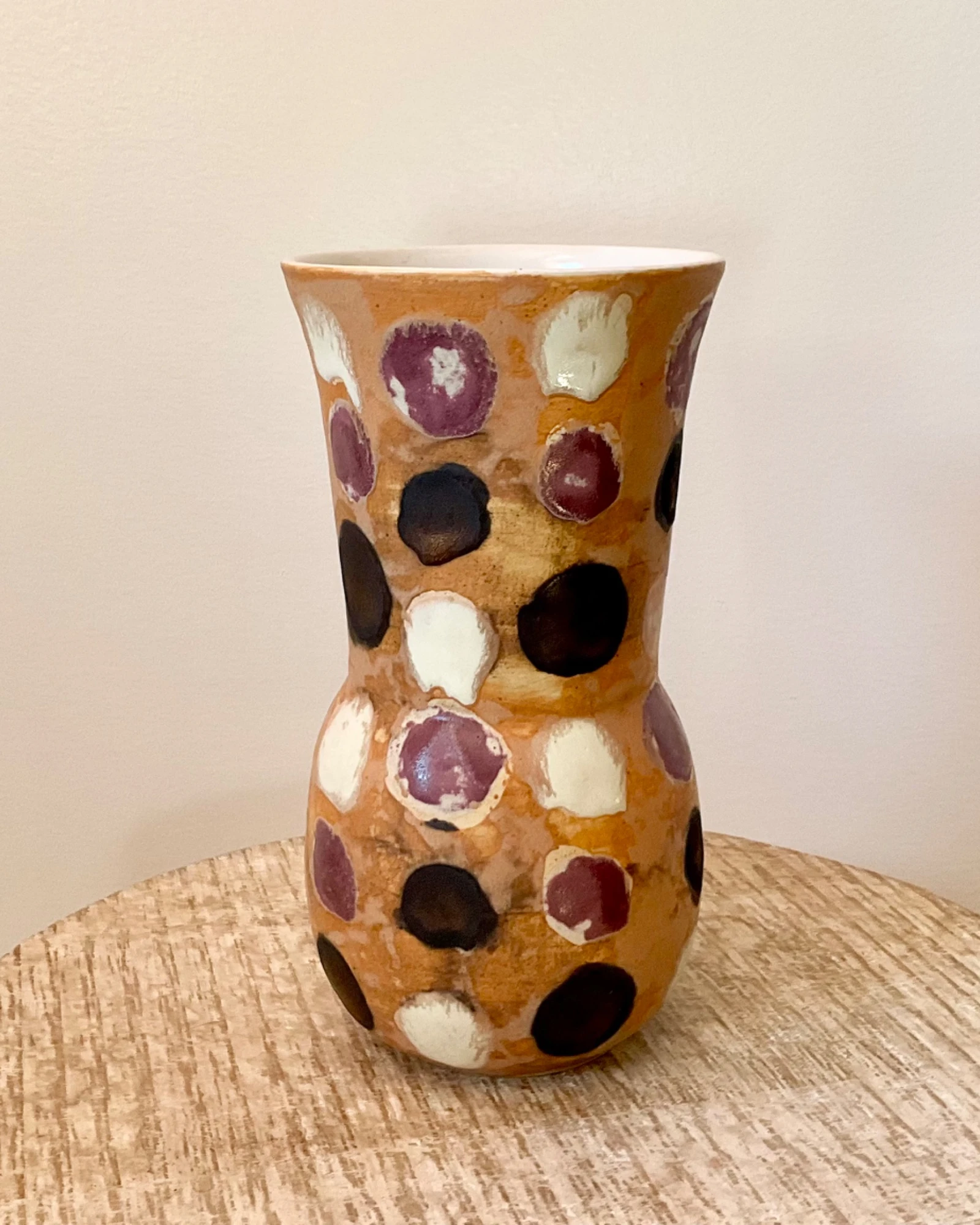 Dot flared vase by Singular Creature