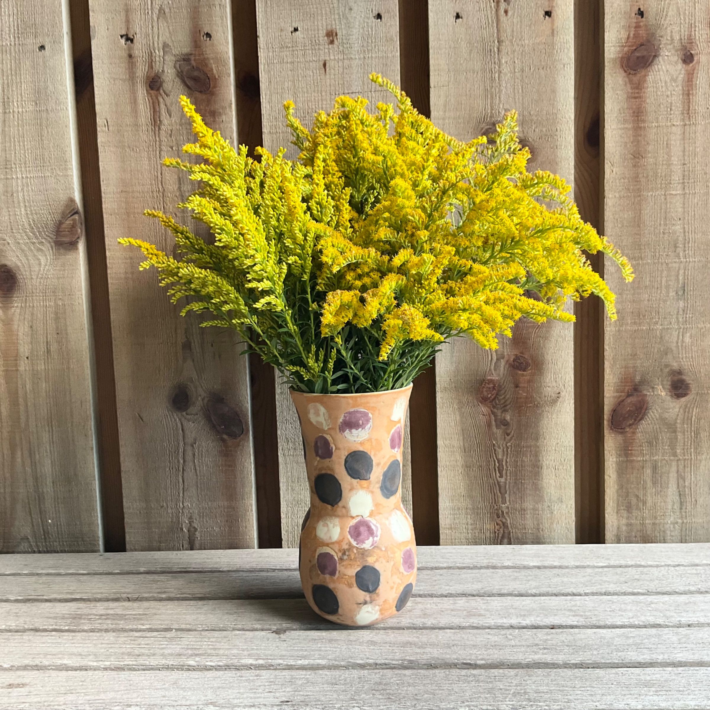 Dot flared vase 3