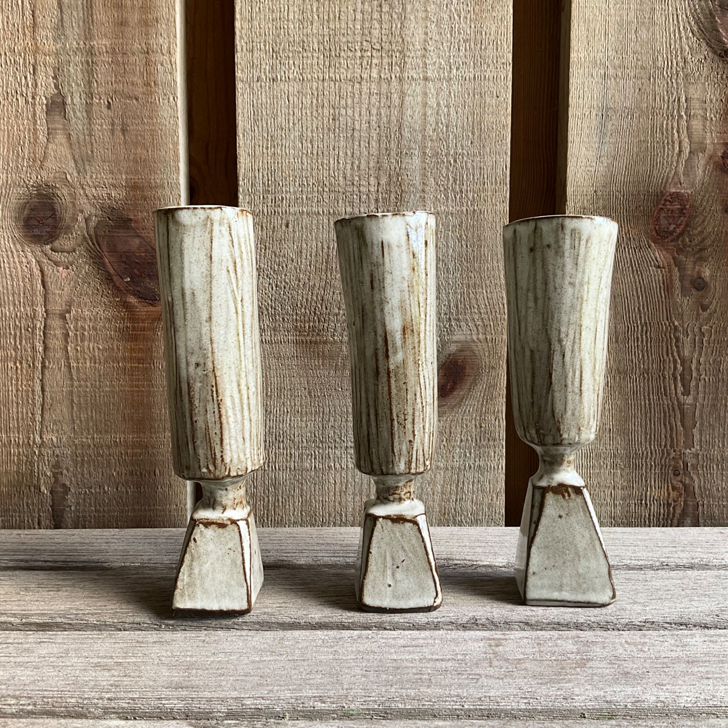 Pyramid base  Bud vase 3