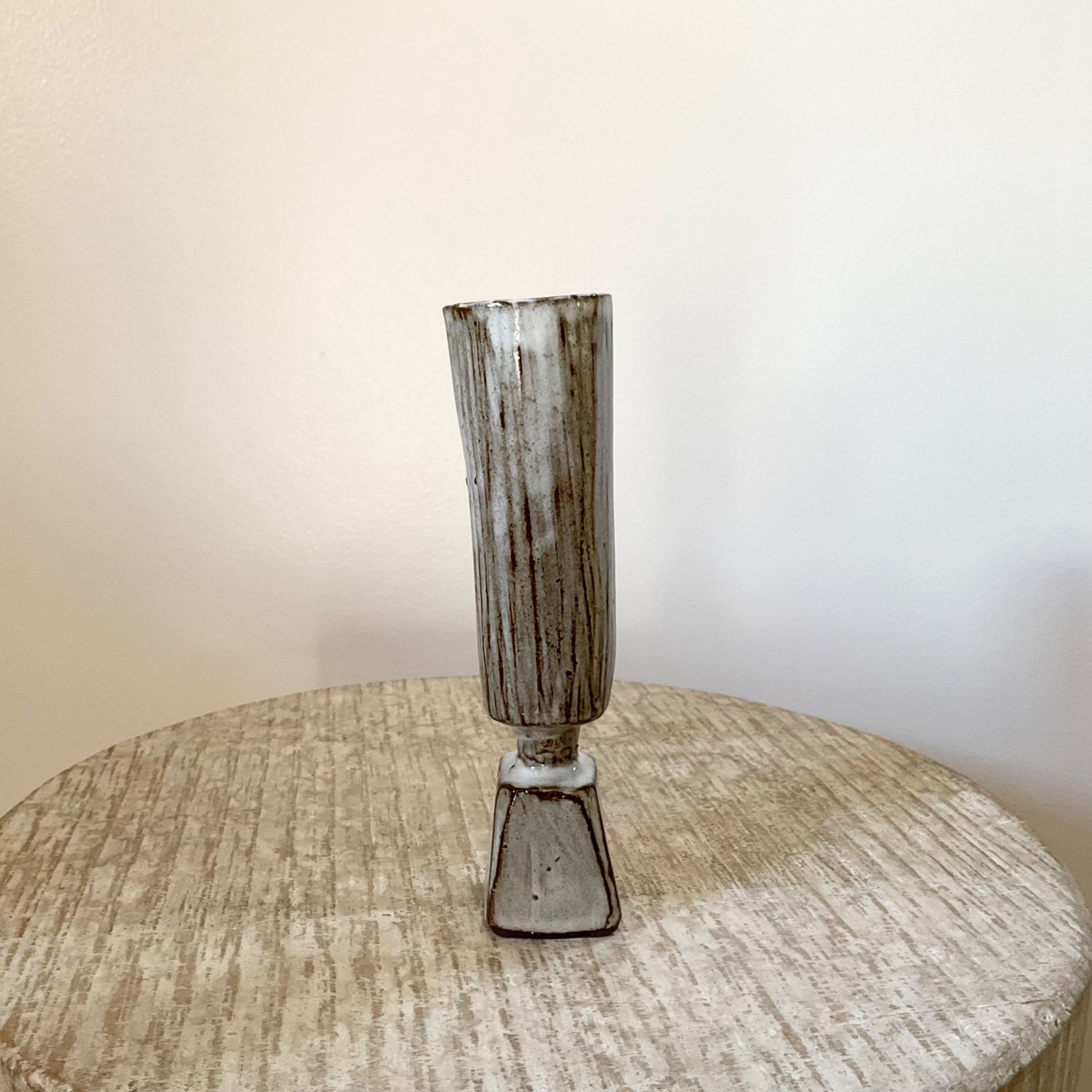 Pyramid base  Bud vase 4