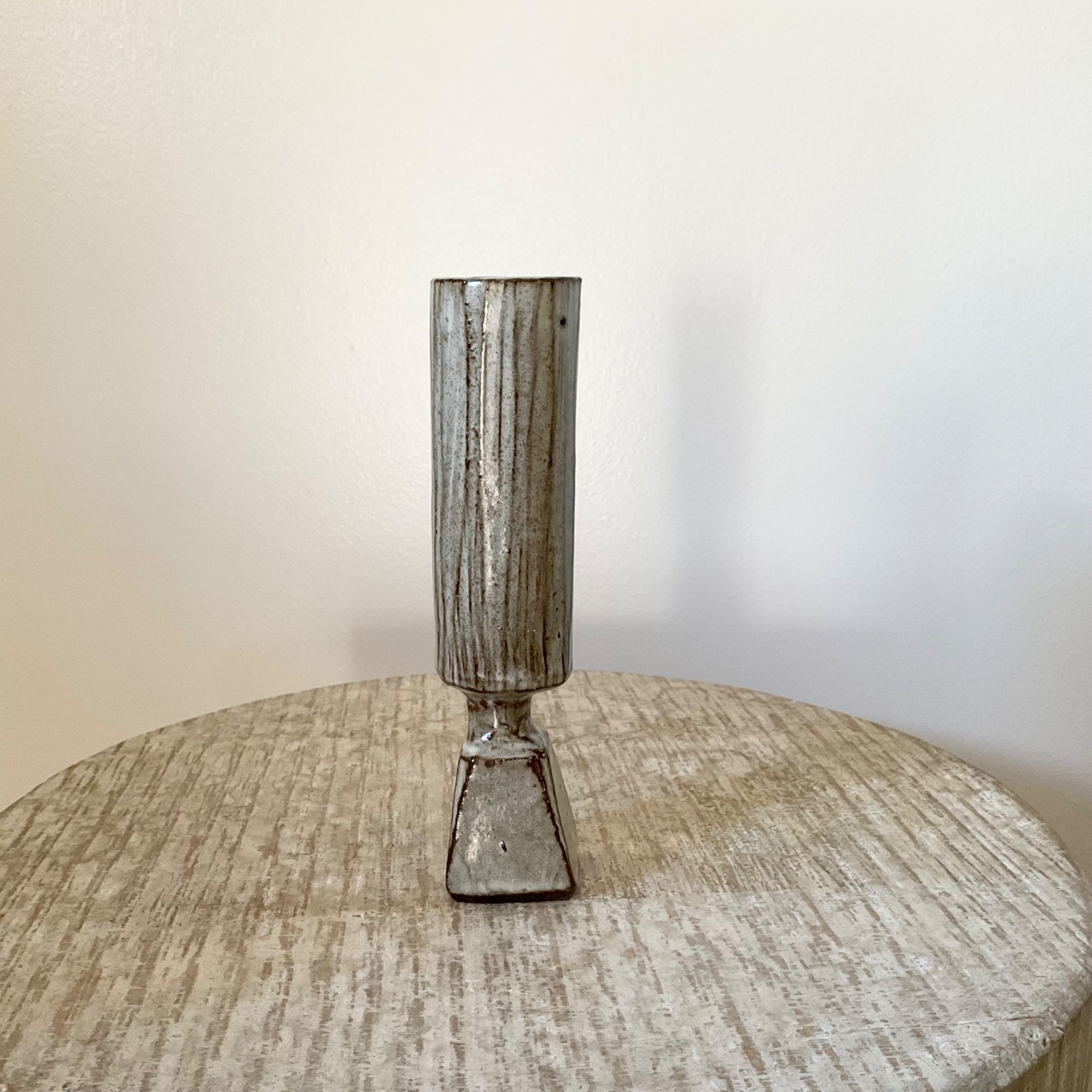 Pyramid base  Bud vase 8