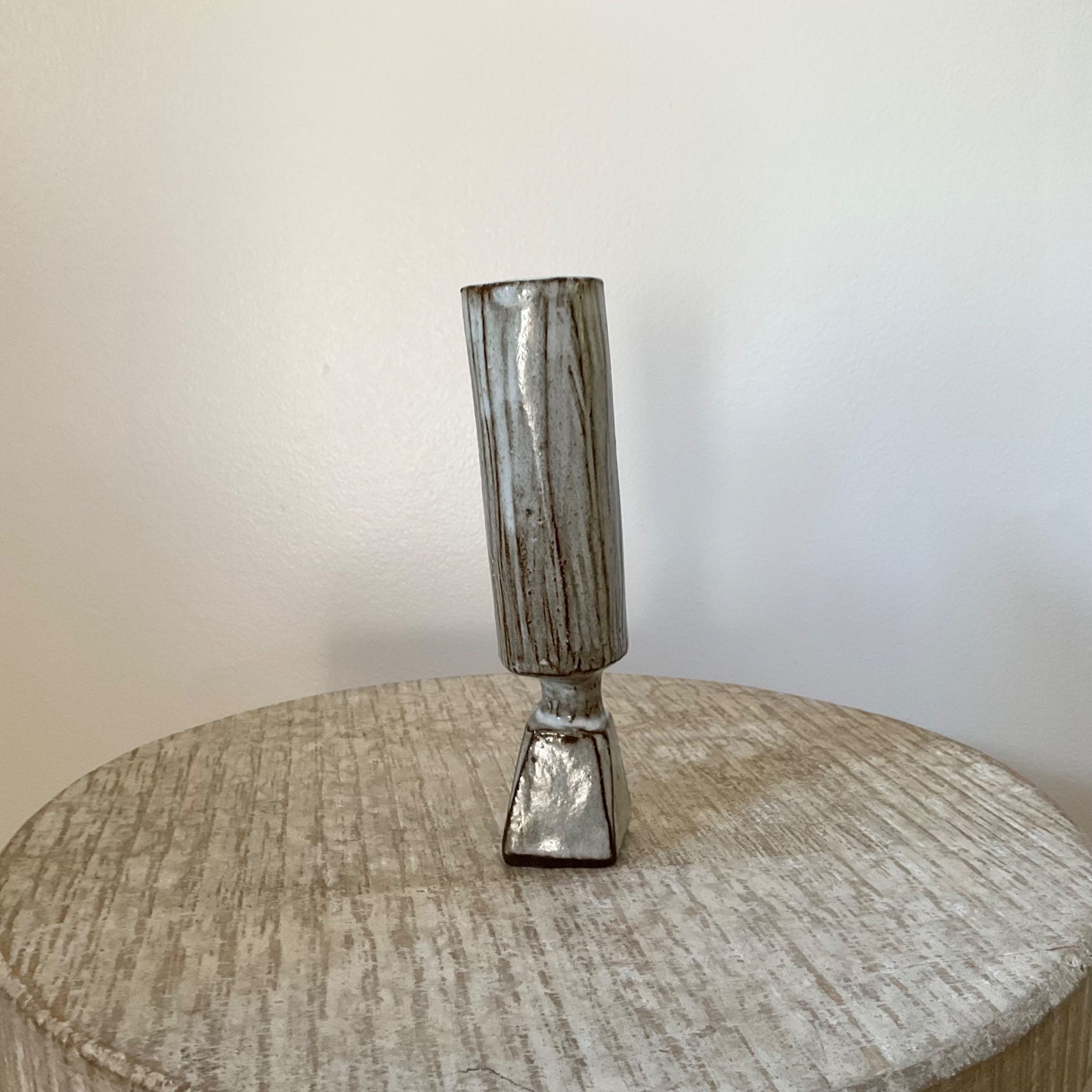 Pyramid base  Bud vase 9