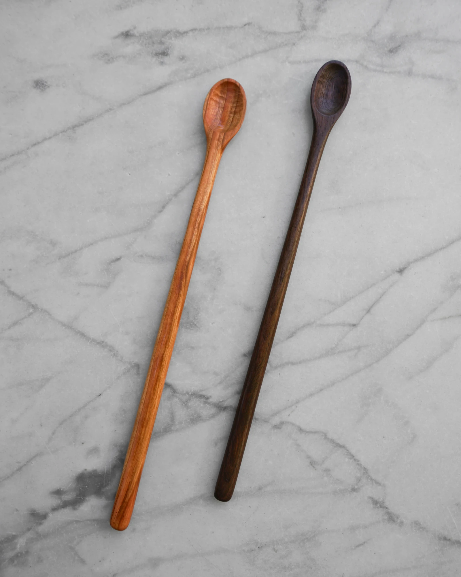 Flat Line - Tasting Spoon - Walnut or Cherry Wood by Four Leaf Wood Shop