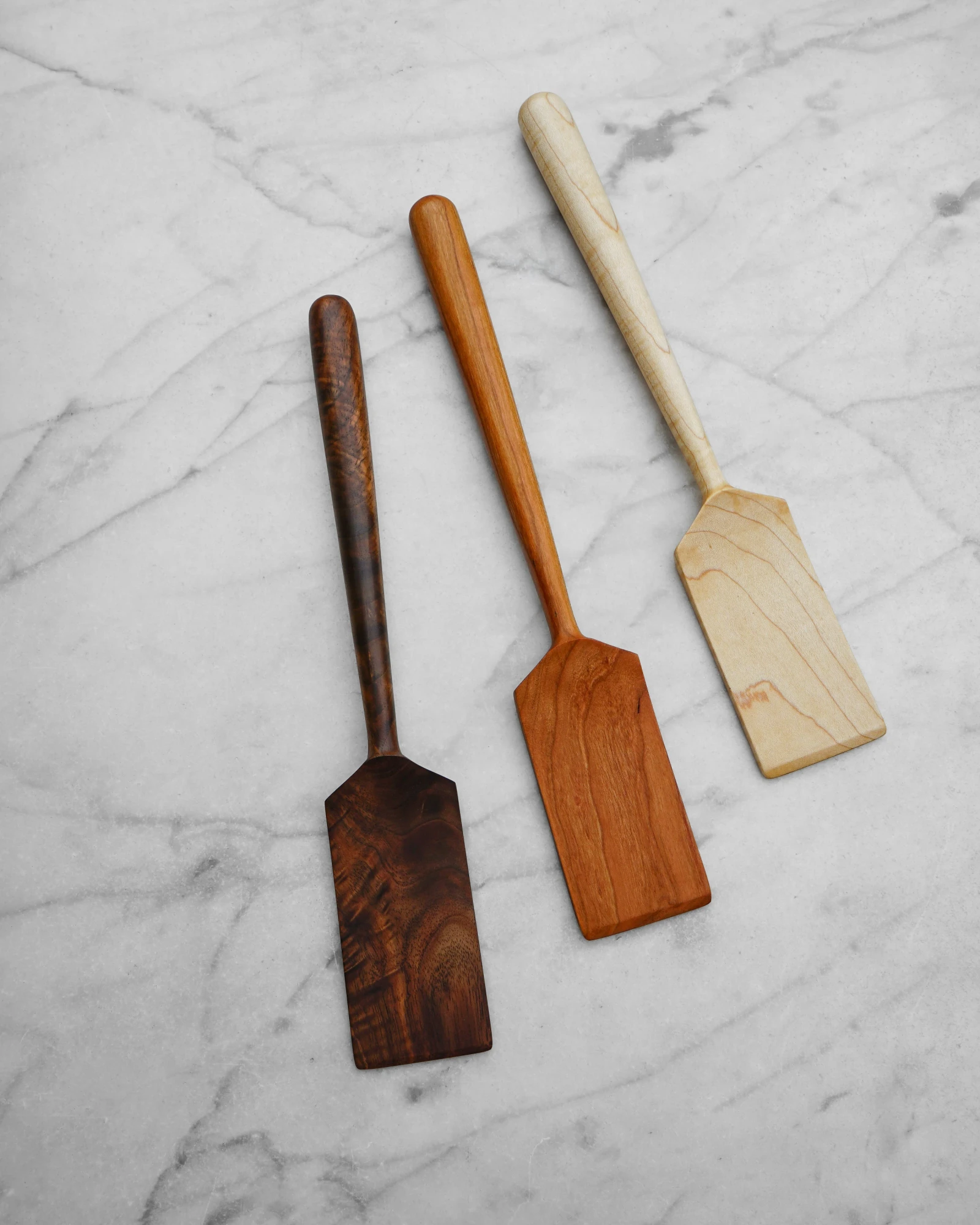 Flipper Spatula - Walnut, Cherry, or Maple Wood by Four Leaf Wood Shop