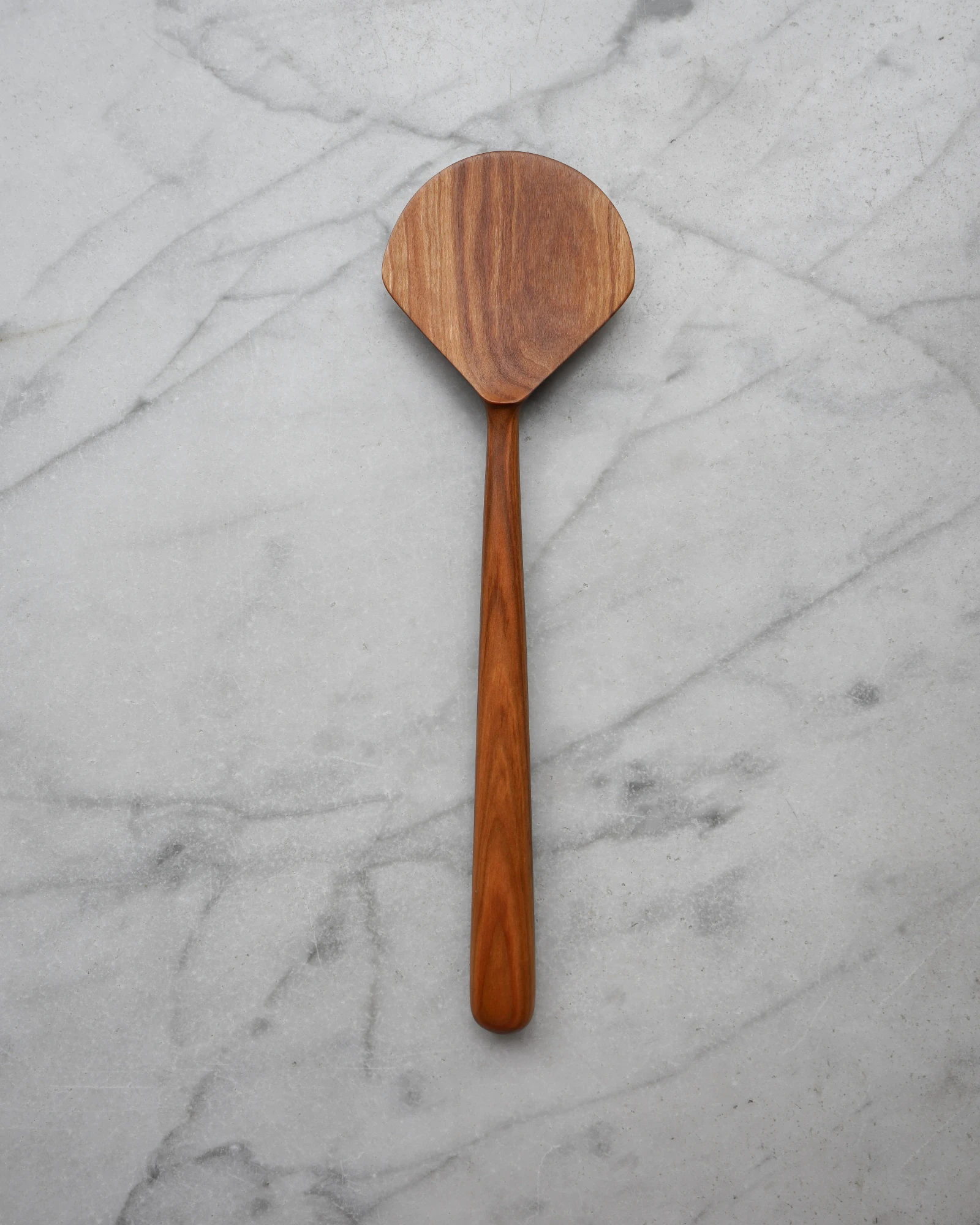 Shell Cooking Spatula - Cherry Wood by Four Leaf Wood Shop
