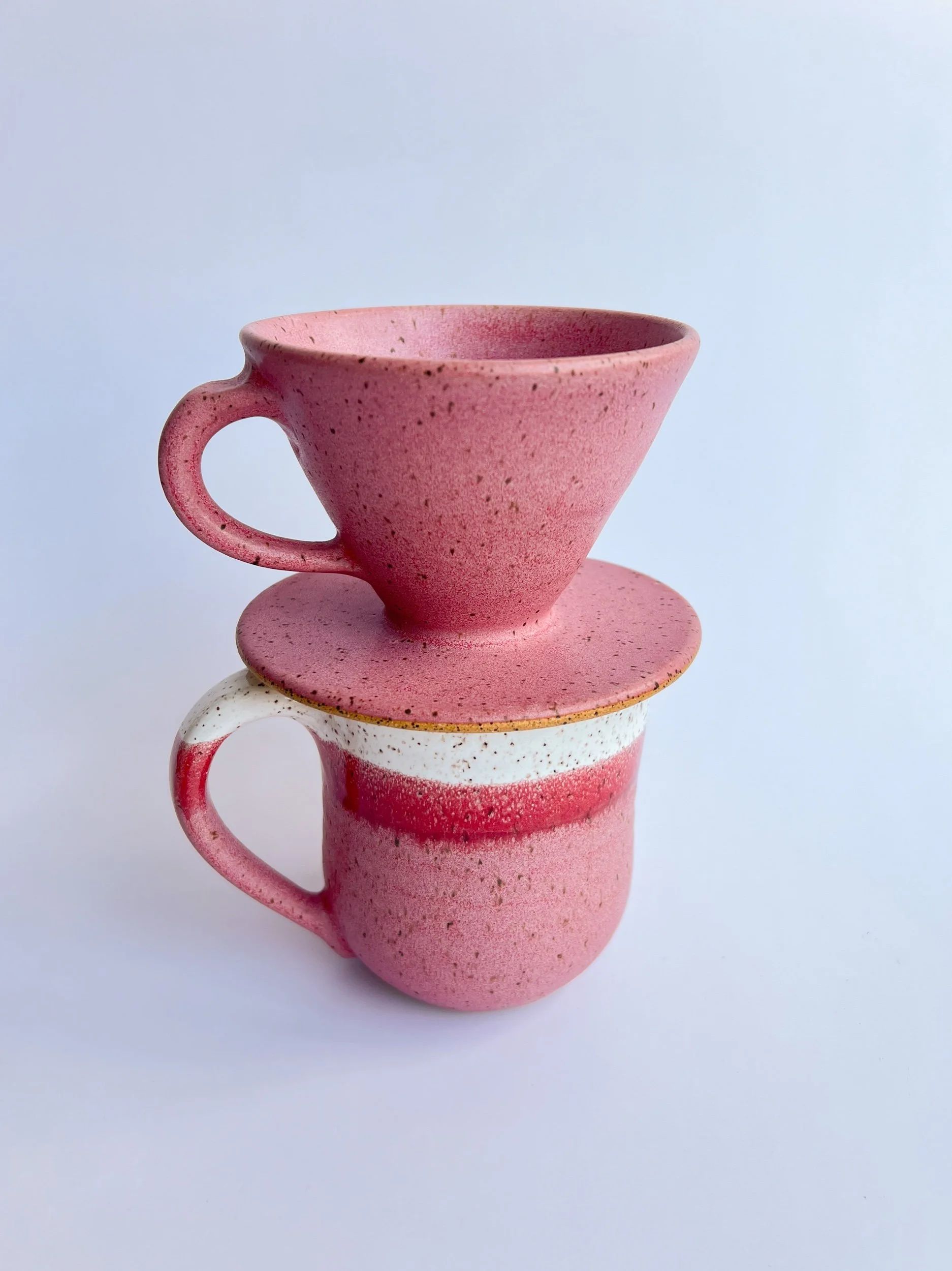Coffee Pour Over Cone w/ Handle by RachaelPots