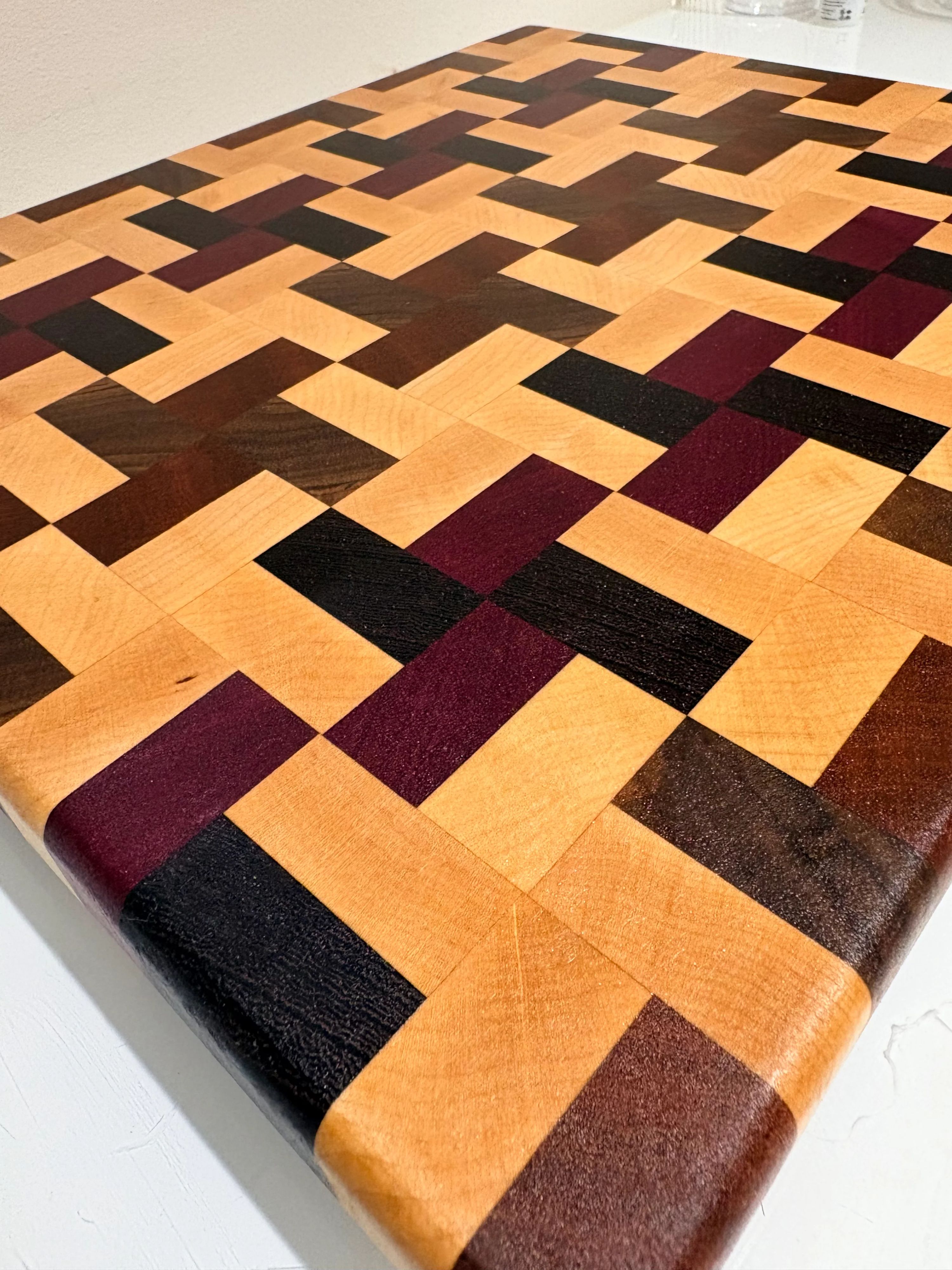 End Grain Tetris Board 4