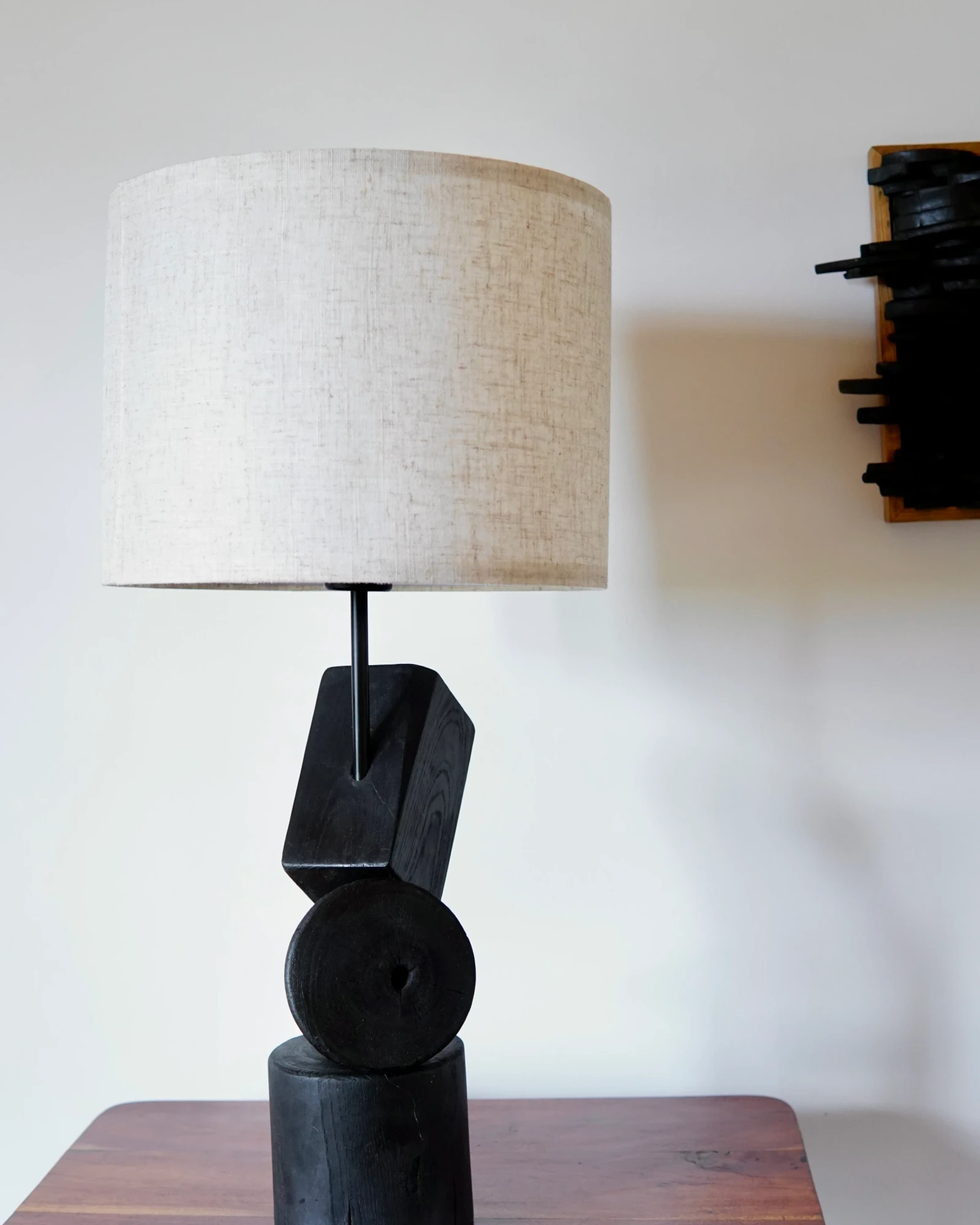 Euclidean Lamp In Black by Seven Cedars NY