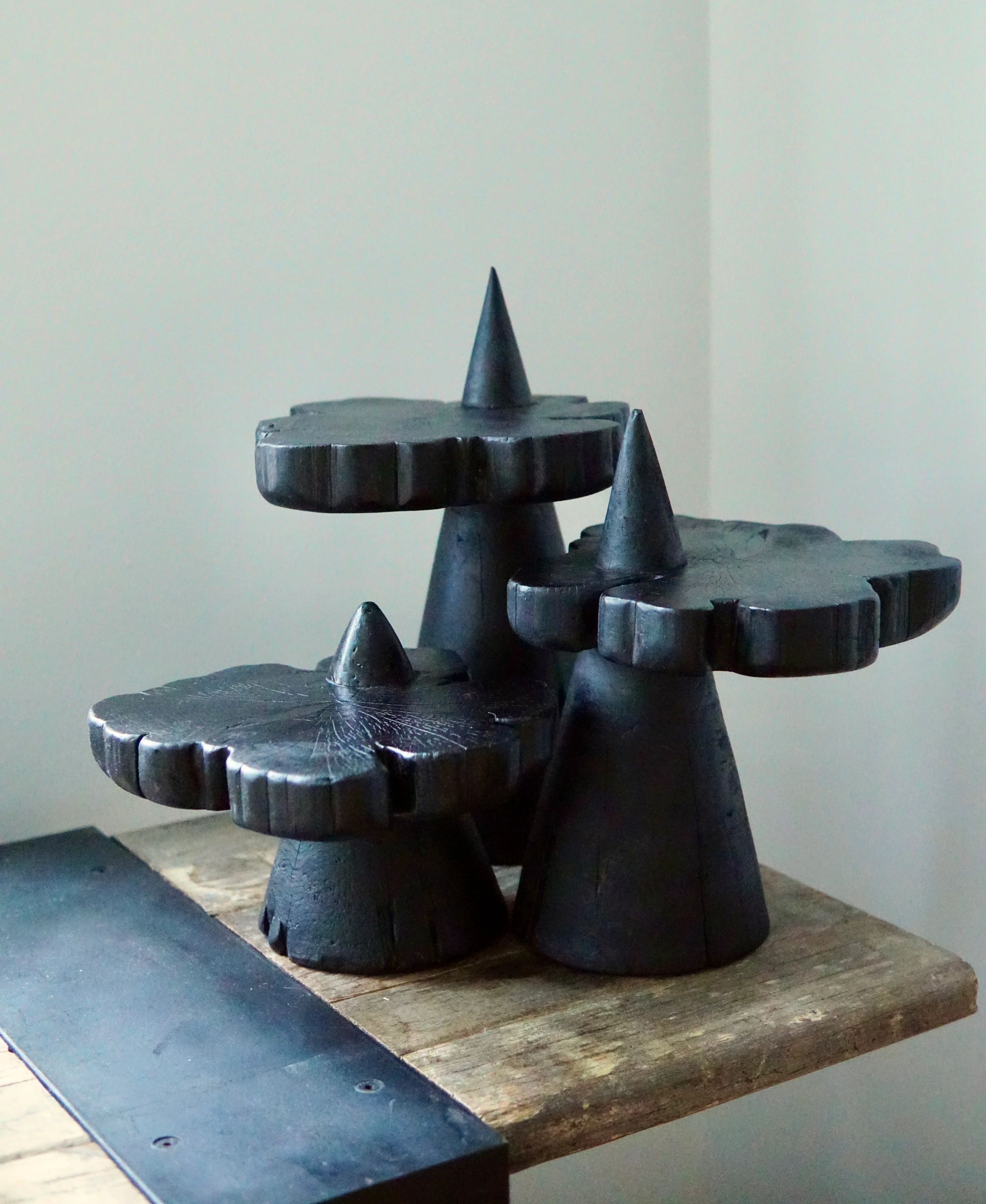 Yakisugi Mountain Peak Serving Pedestals 8