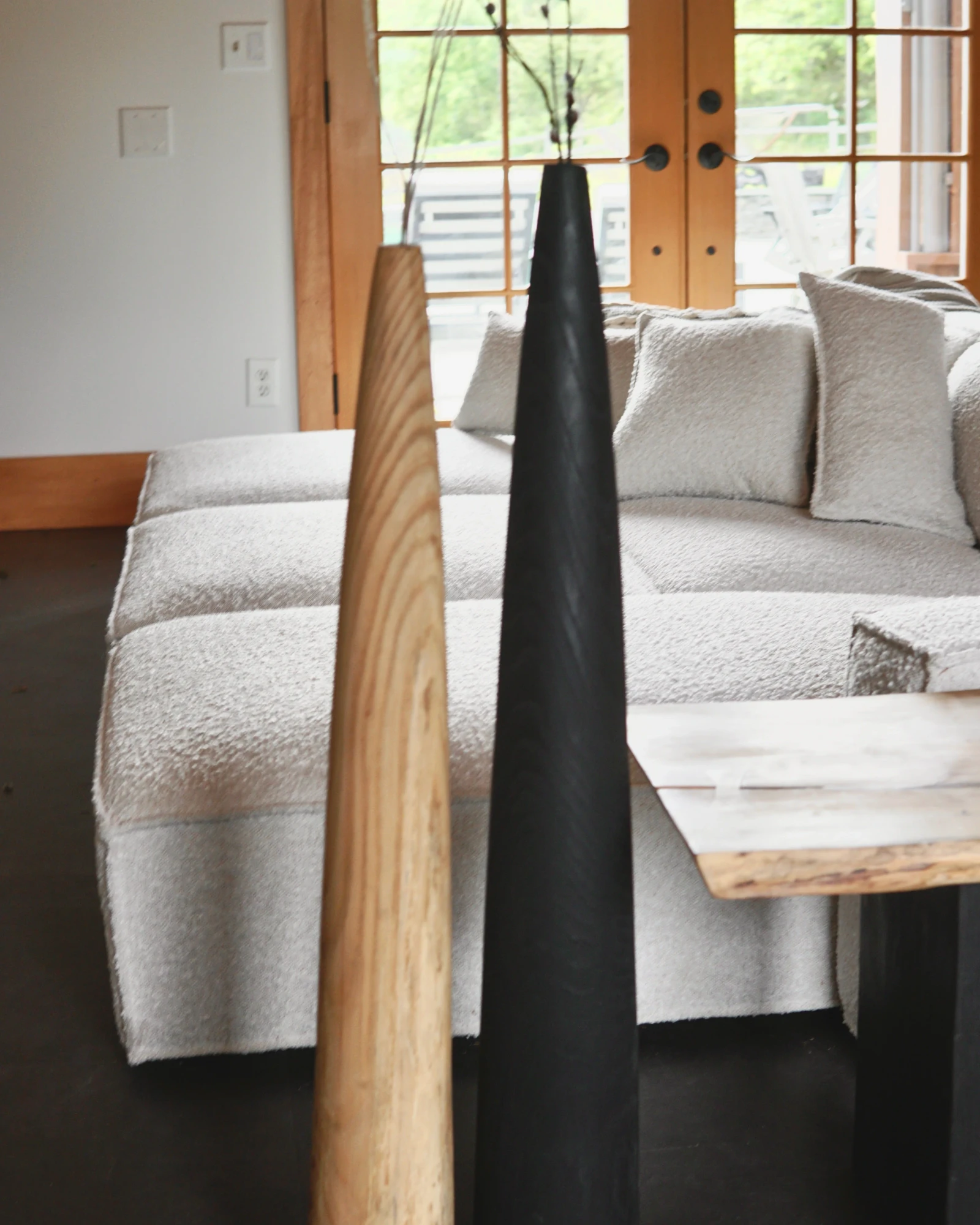 Pair of Stalagmite Bud Vases by Seven Cedars NY