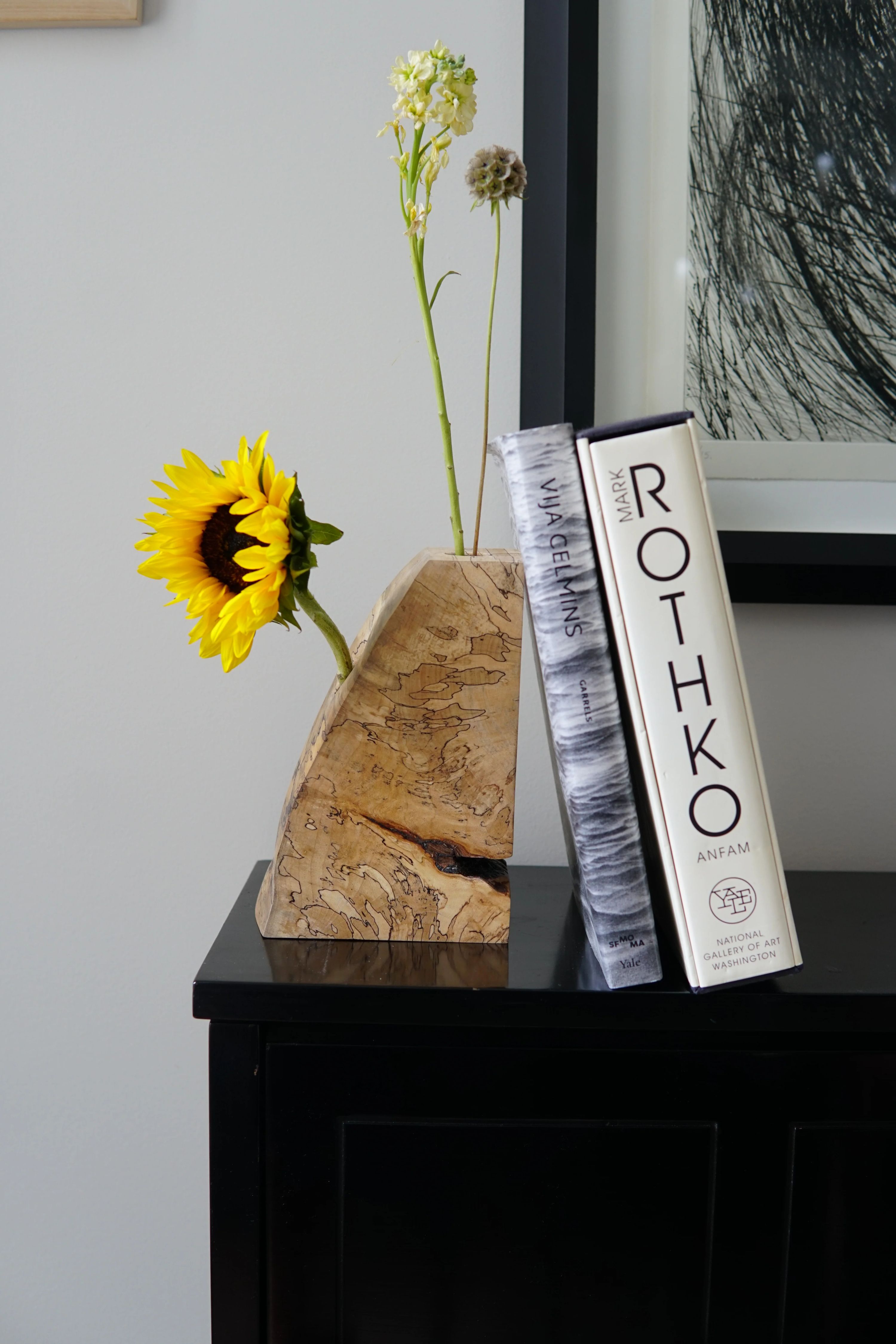 Spalted Maple Bookend Ikebana Vase 2