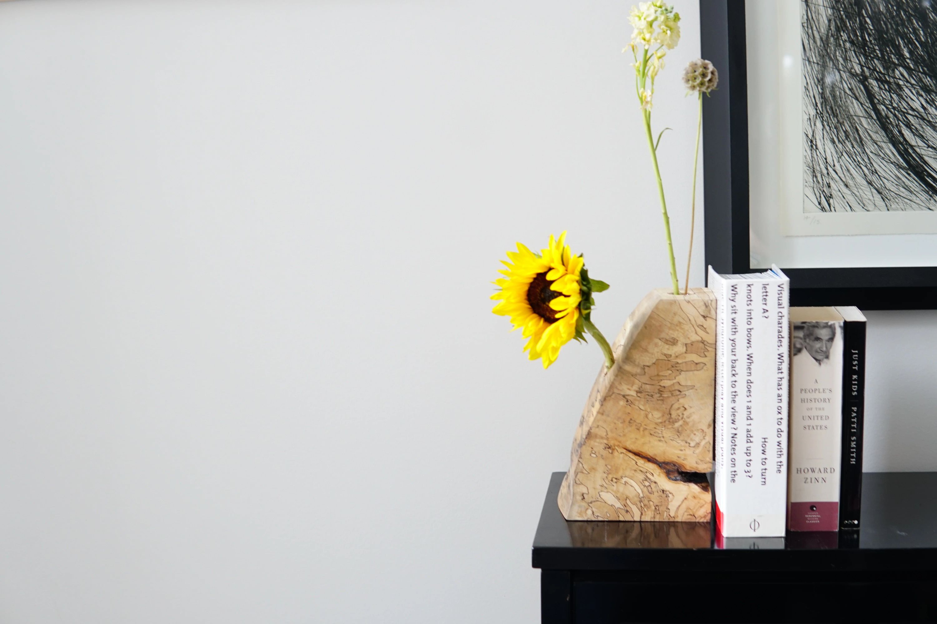 Spalted Maple Bookend Ikebana Vase 3