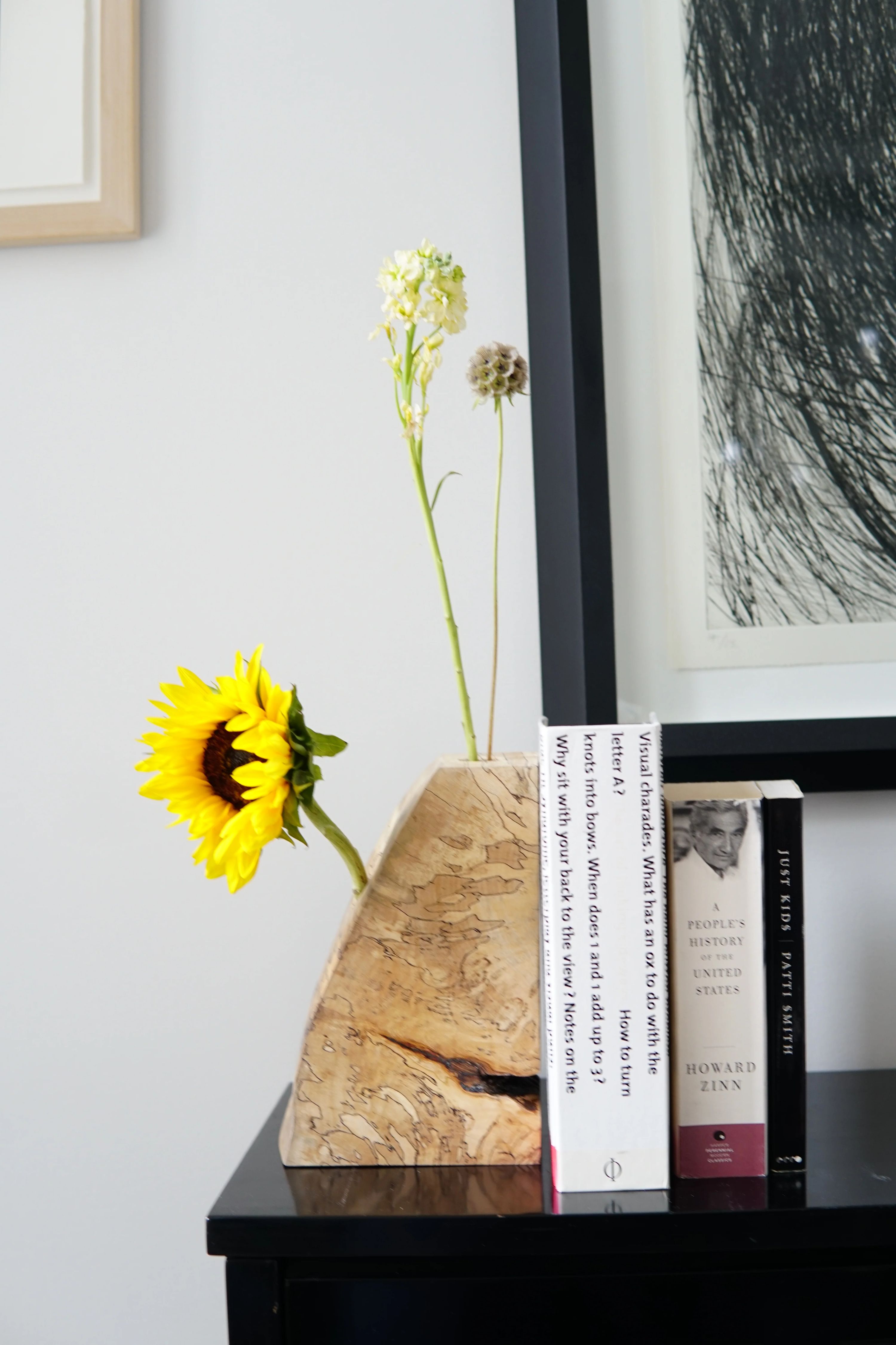 Spalted Maple Bookend Ikebana Vase 4