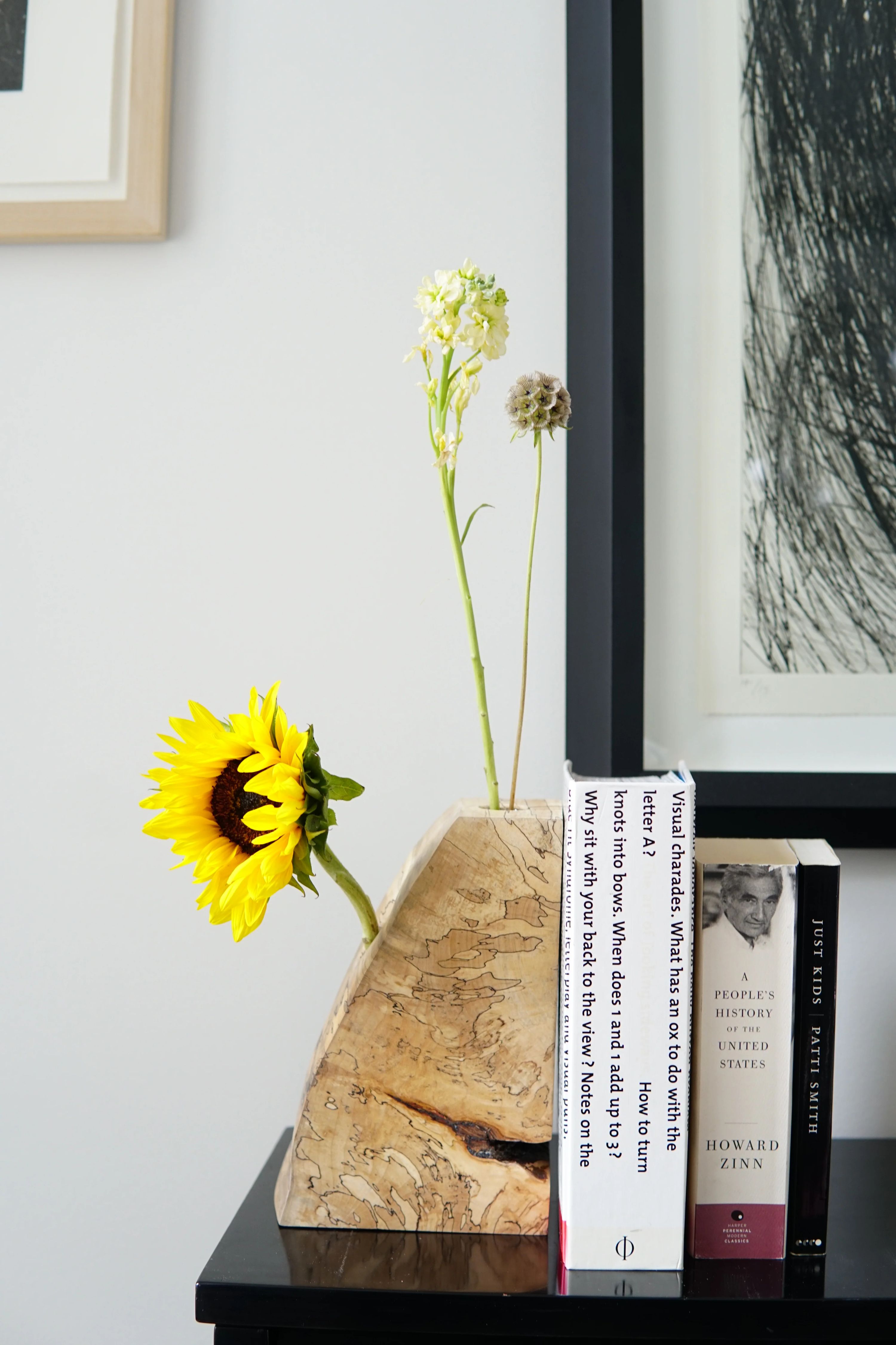 Spalted Maple Bookend Ikebana Vase 5