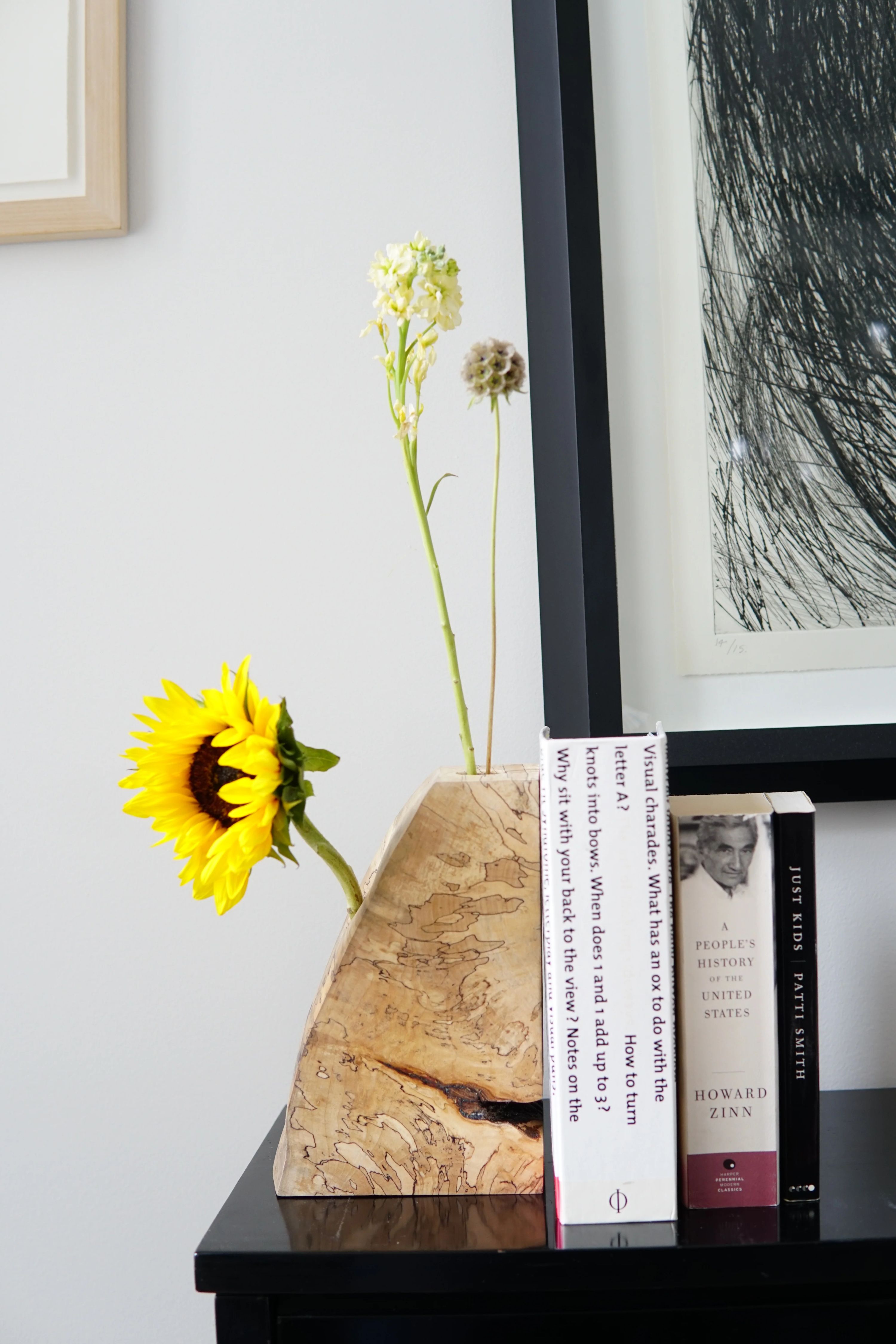 Spalted Maple Bookend Ikebana Vase 6