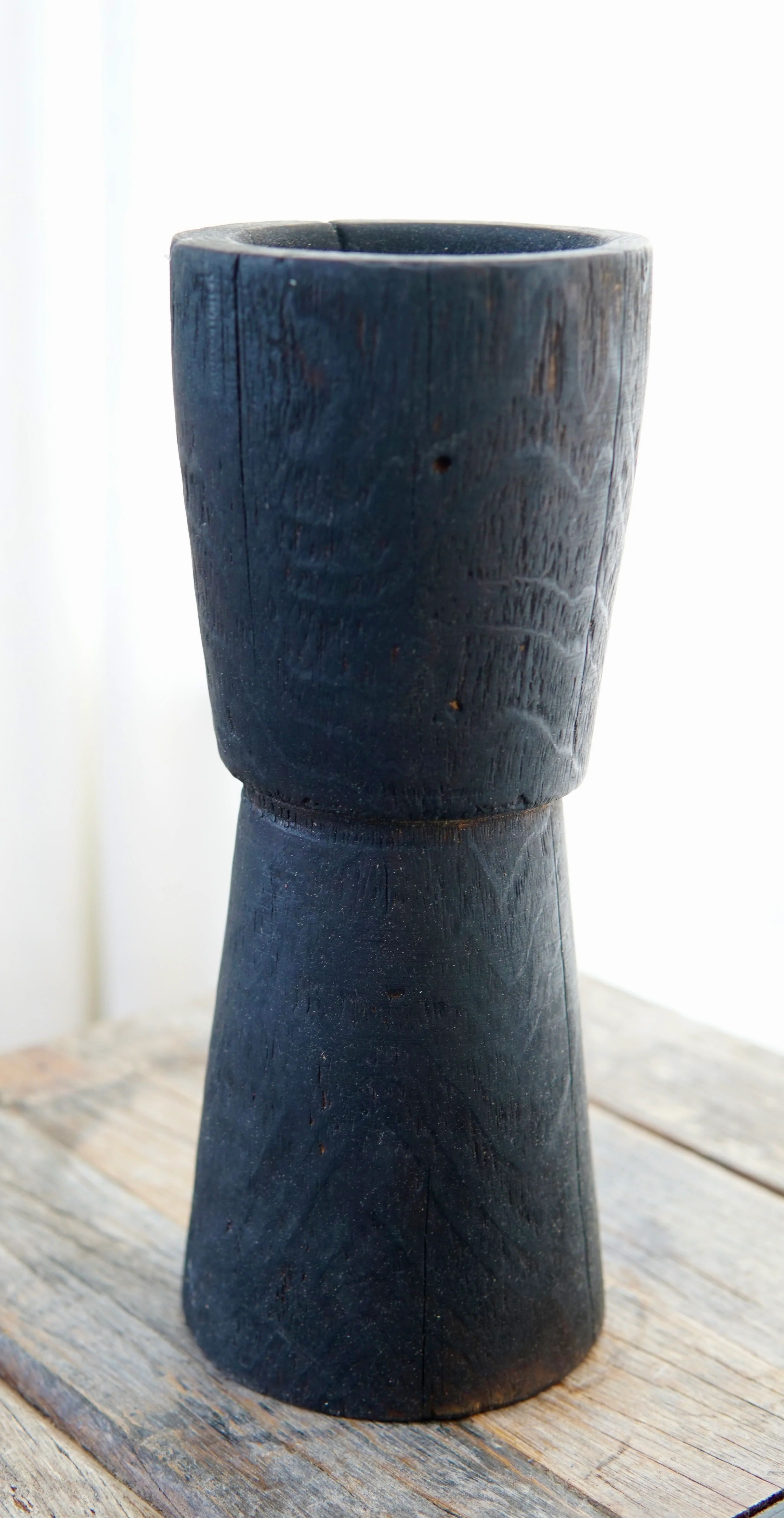 Tall Yakisugi Candle Holders 6