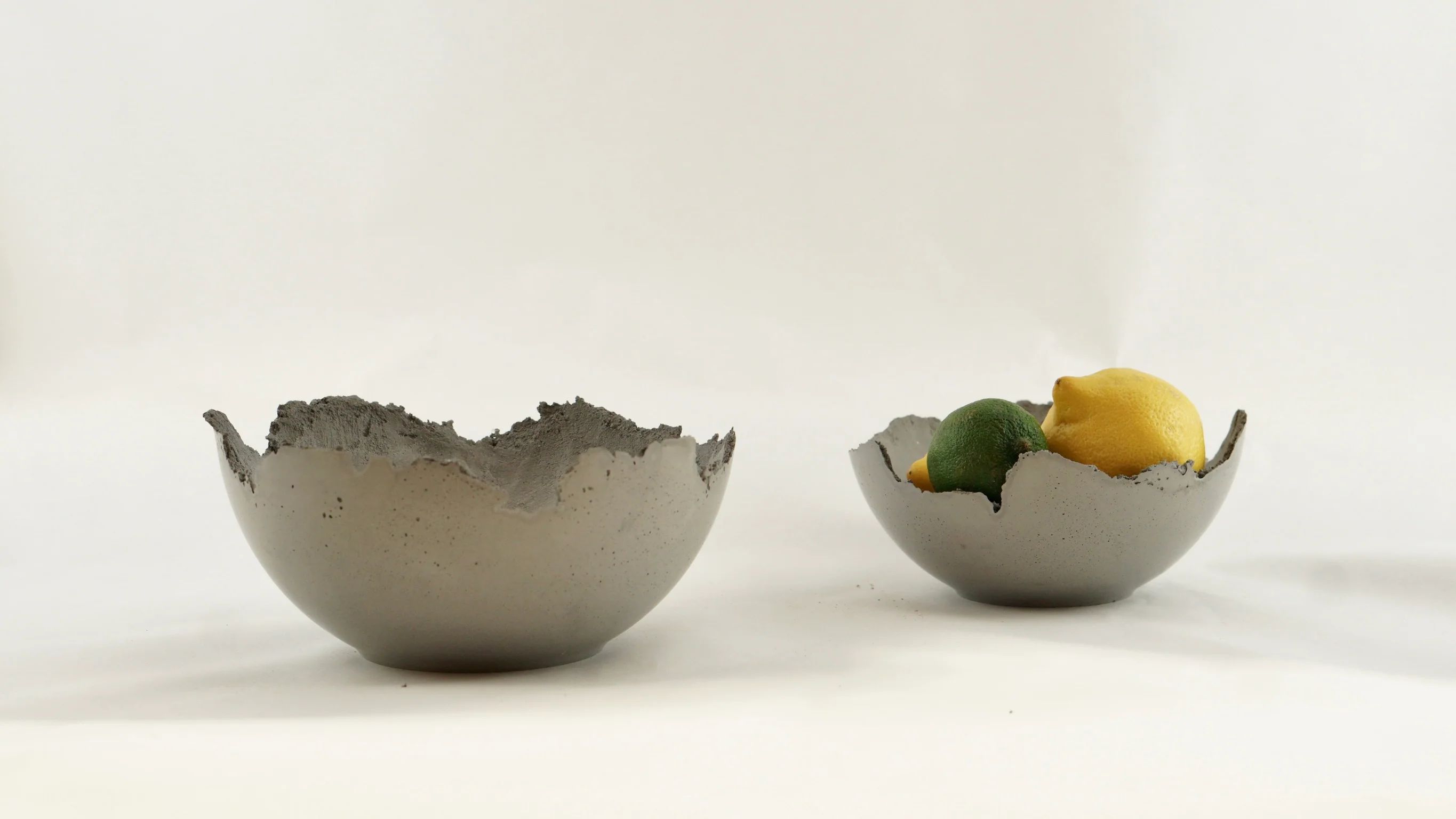 Concrete Infinity Edge Decorative Bowl by Seven Cedars NY