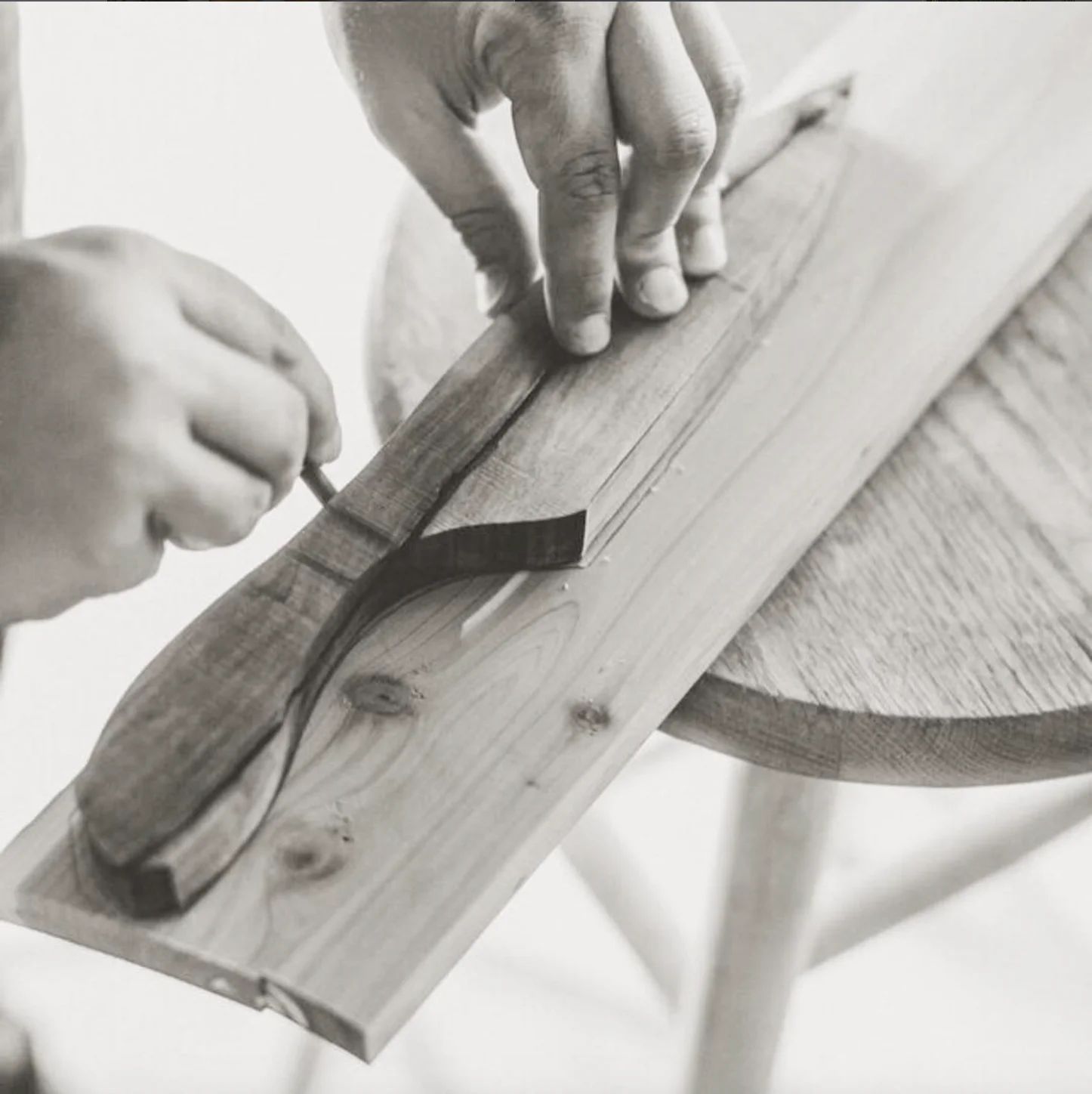 Drawing out the next piece with our blank. 